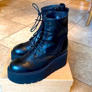 COPY - Wore only one day. Black ETHEM combat boots size 38